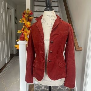 J.Crew Vintage 100% Cotton Corduroy Blazer; Size Small.